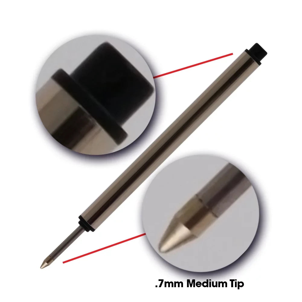 / Measures Pen mm Blue Refill Long in - 97 12 Rollerball 3.84 113778 - - Capless Replacement for Montblanc Jaymo