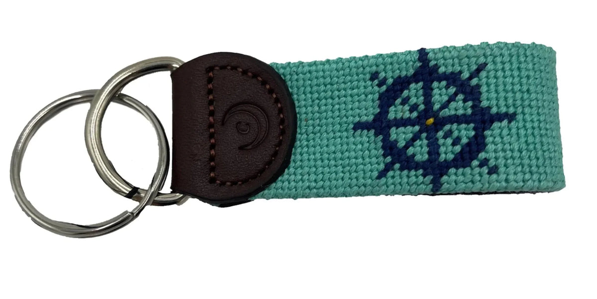 Nautical - and Wheel Key Anchor Fob