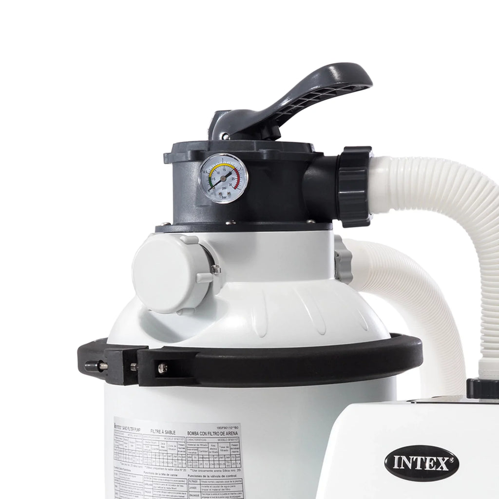 GFCI, 110-120 Rate Clear Motor Pool GPH Krystal Flow 1200 Gph System with Intex10 inch Pump, Sand 1500 V Filter