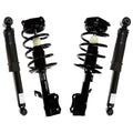 of and Coil Set 2009 Complete Front Shock Strut Springs Rear 2.0L 2008 2011 Kit FWD Replacement Absorbers 4 2007 CST100401-KS6641 & Nissan 2010 2012 for AutoShack Sentra