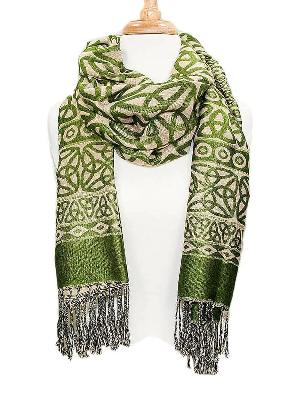 Adult apparel Female by Made Scarf Knot Green Celtic Moss Celtic