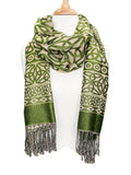 Adult apparel Female by Made Scarf Knot Green Celtic Moss Celtic
