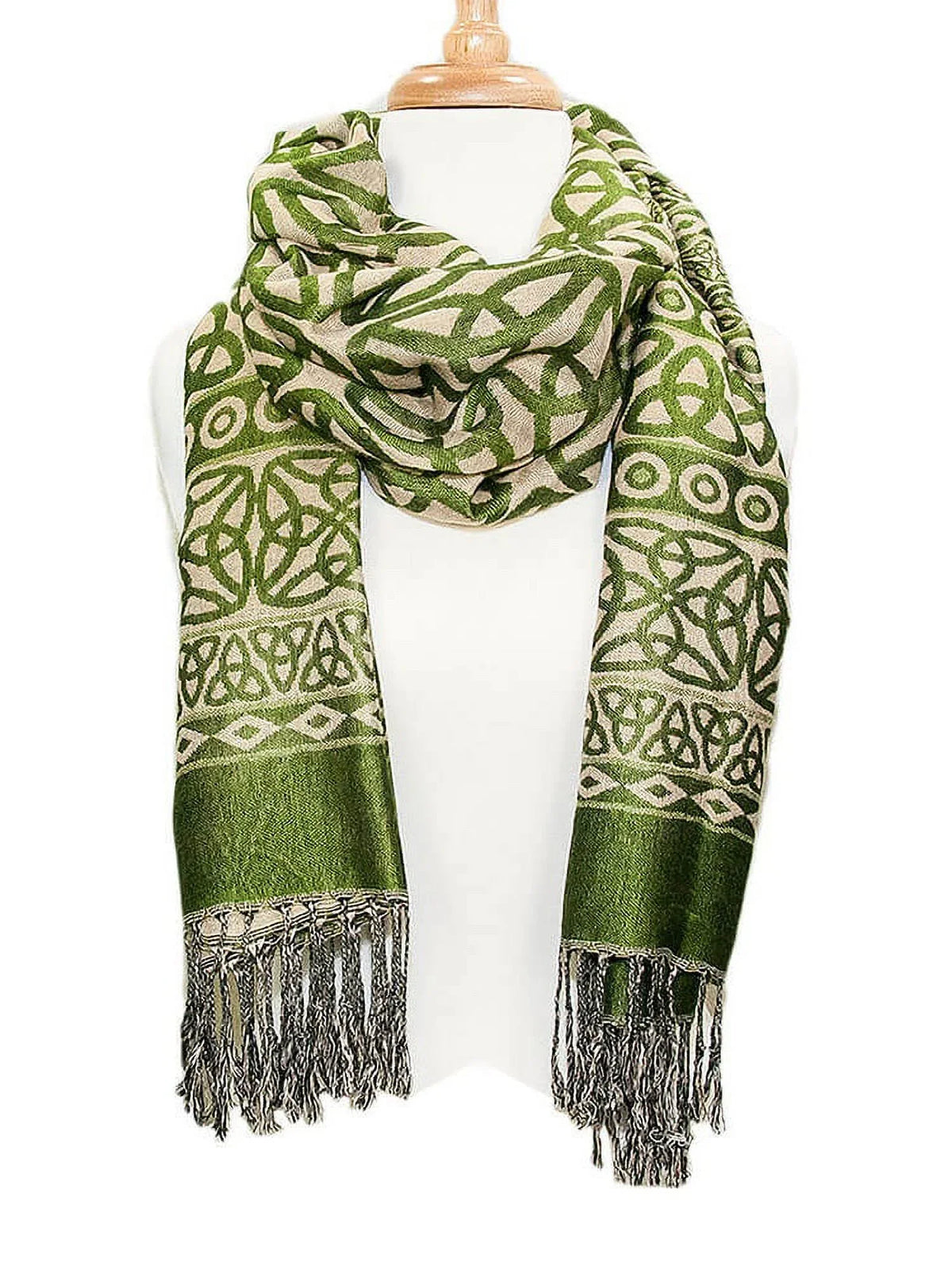 Adult apparel Female by Made Scarf Knot Green Celtic Moss Celtic