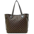 Pre-Owned SP4039 N51105 Bag Neverfull Brown (Fair) Tote MM Ebene Damier Ladies