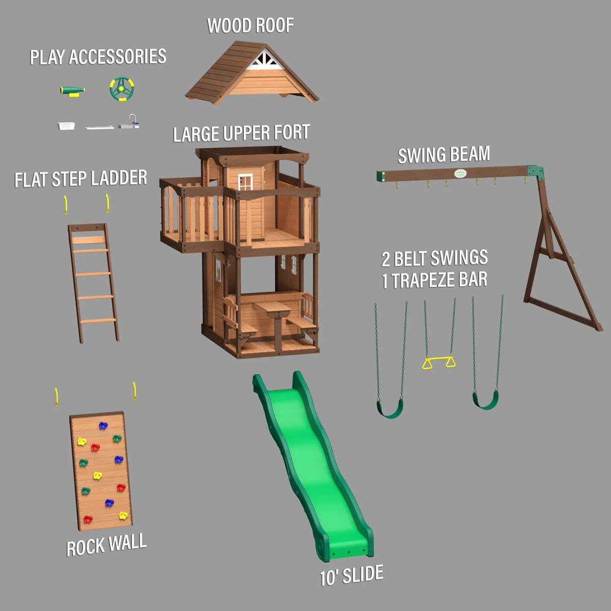 Swing Set Discovery Backyard Mount Triumph