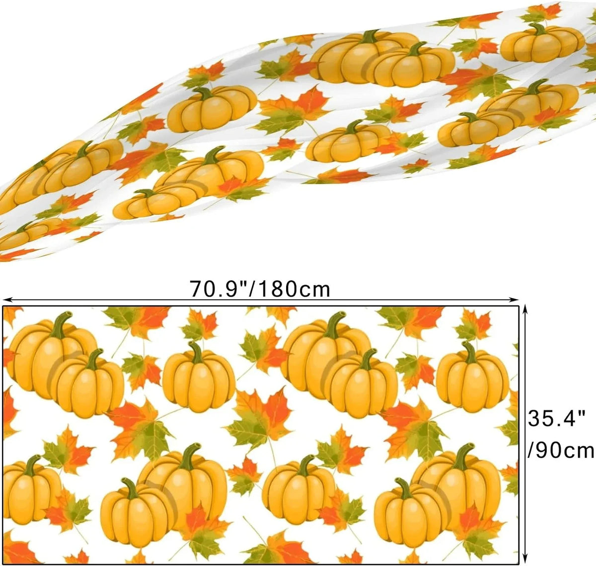 Scarf Wrap Leaves Shawl Lightweight for Long Pumpkins Scarves Women Girls Hyjoy Maple Silk Neck