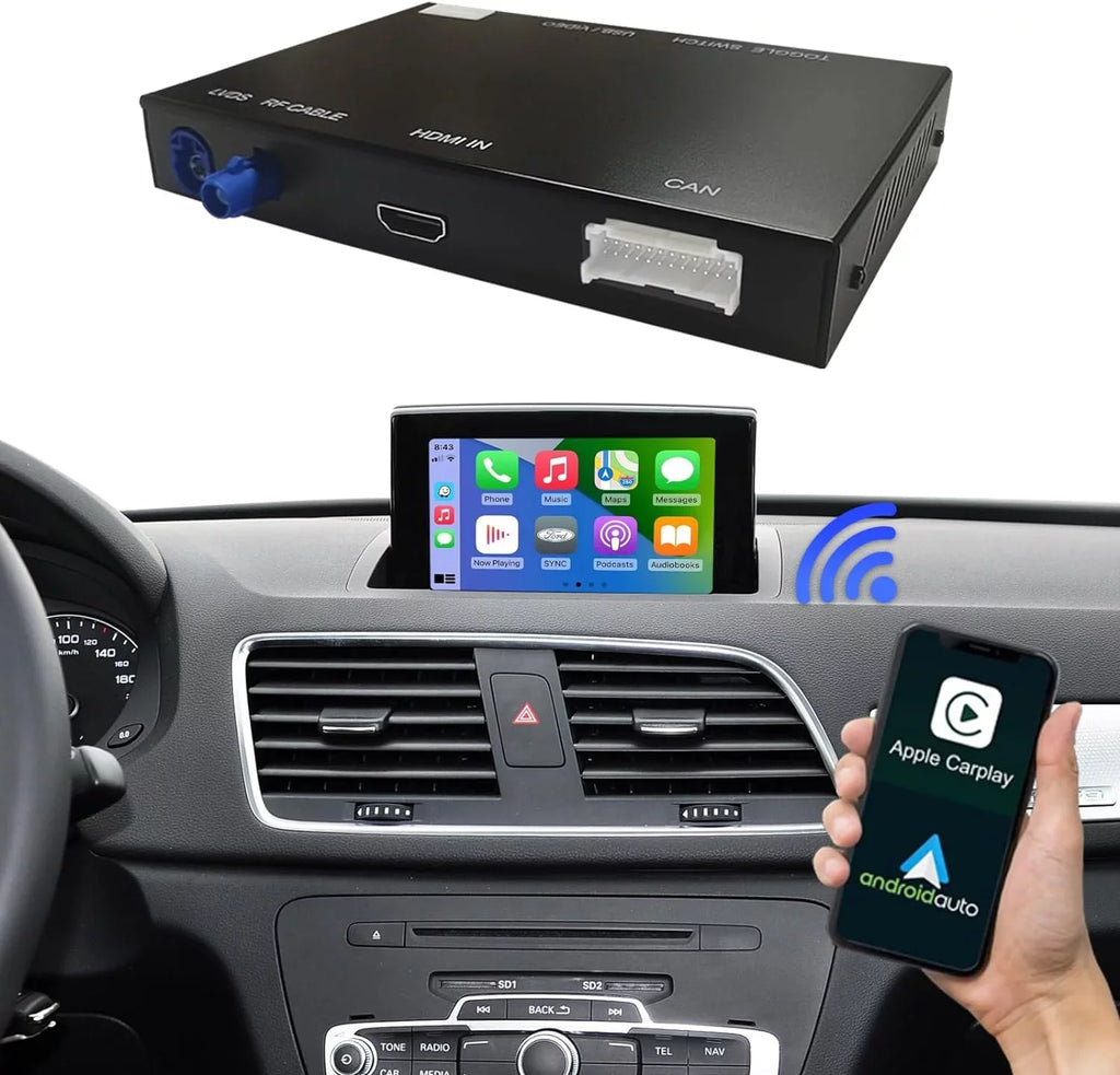 Year Carplay 2014-2018 with Android Camera Decoder, Q3 Auto for Kit Module 3G, Mirrorlink, Audi Top Support Carplay Version), MMI Wireless Software Car (HN+ Retrofit Road