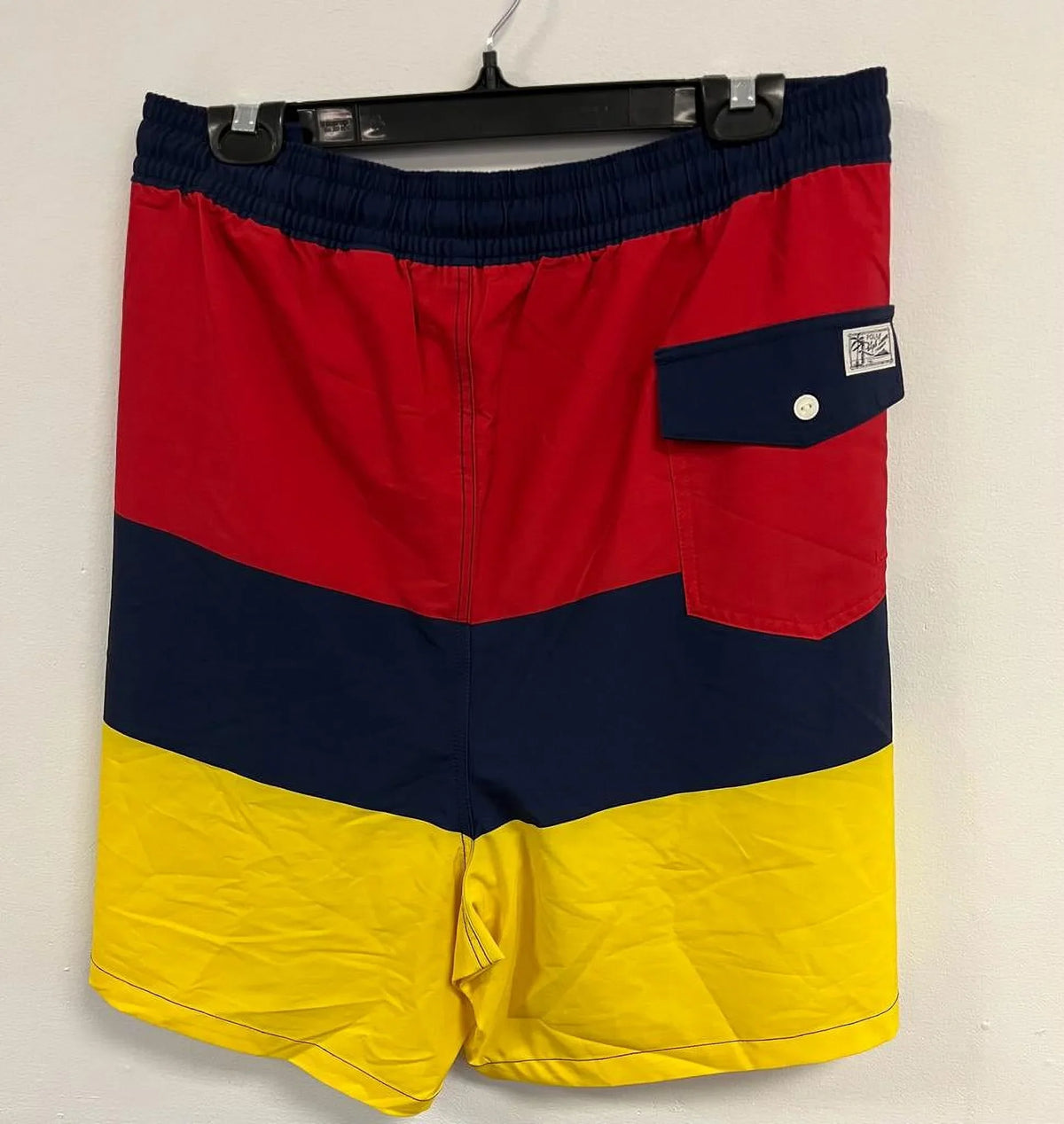 Swim 5.75¨ Men’s Traveler Polo Lauren Trunks, Ralph Multi,4XB Classic