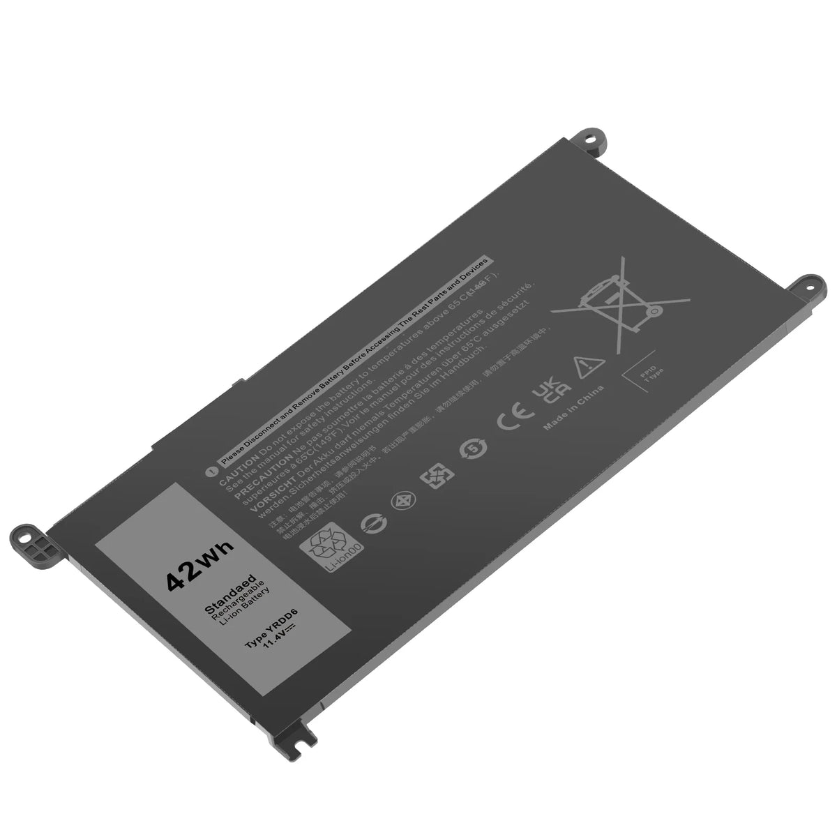 42Wh For 2-in-1 5491 YRDD6 Battery 5481 3-Cell 5485 Laptop 14 Inspiron 5482