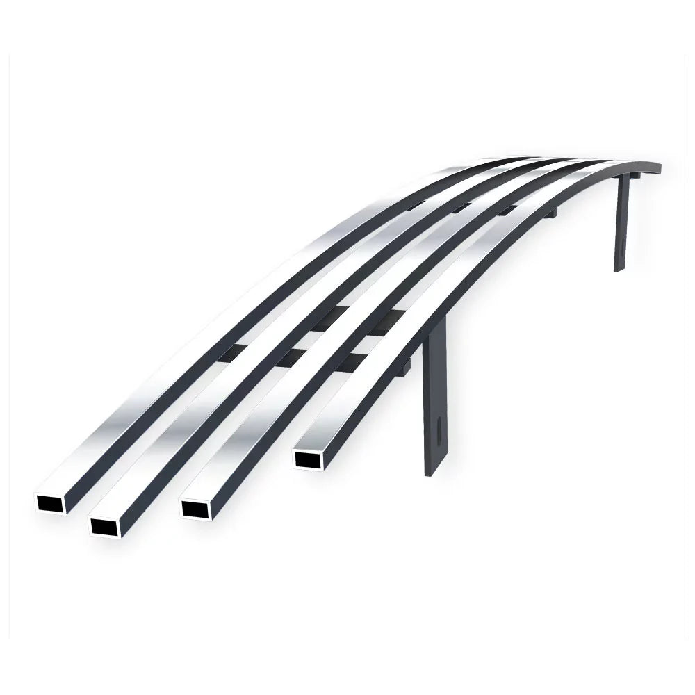 Chrysler 300 Stainless Compatible APS Chrome Steel Bumper Grille Billet 8x6 with 2011-2014 Lower N19-S10366R Premium 300C