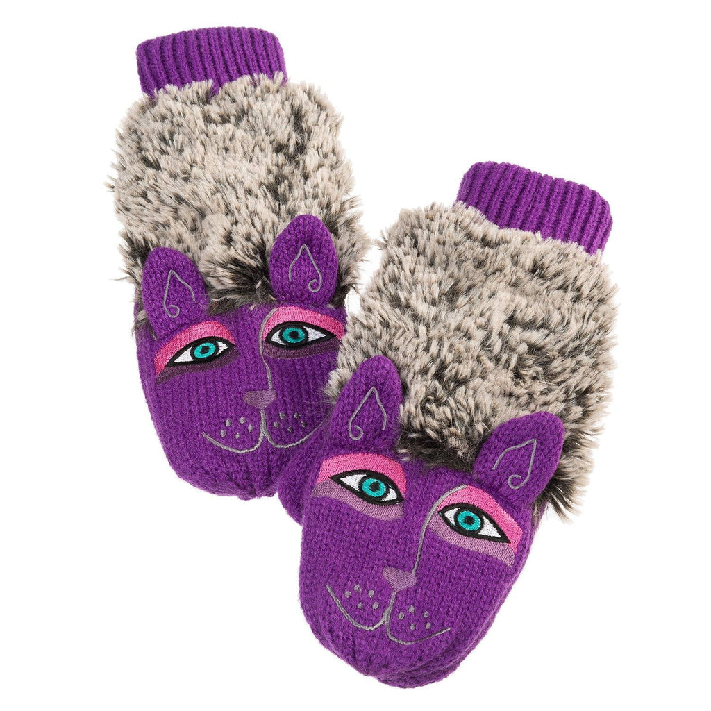 Burch Mittens Dog Fuzzy Purple Laurel