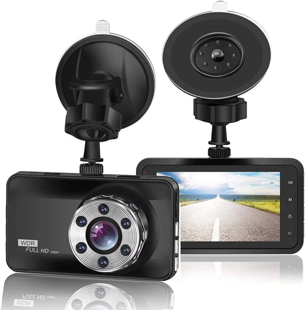 Car 1080P Camera G-Sensor ORSKEY Video Camera in Night 170 LCD Cars Cam Recorder Vision with Dashcam Wide DVR Full WDR Car HD Dashboard Display for Dash Angle 3.0"