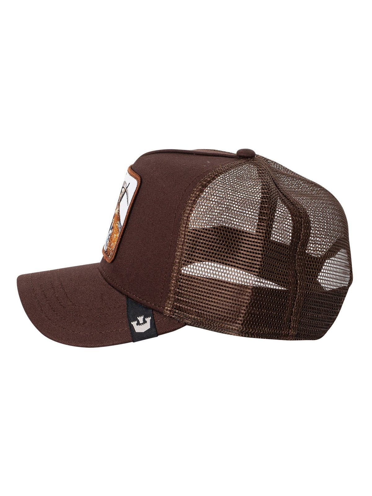 The Bros. Trucker Cap, Brown Goorin Goat