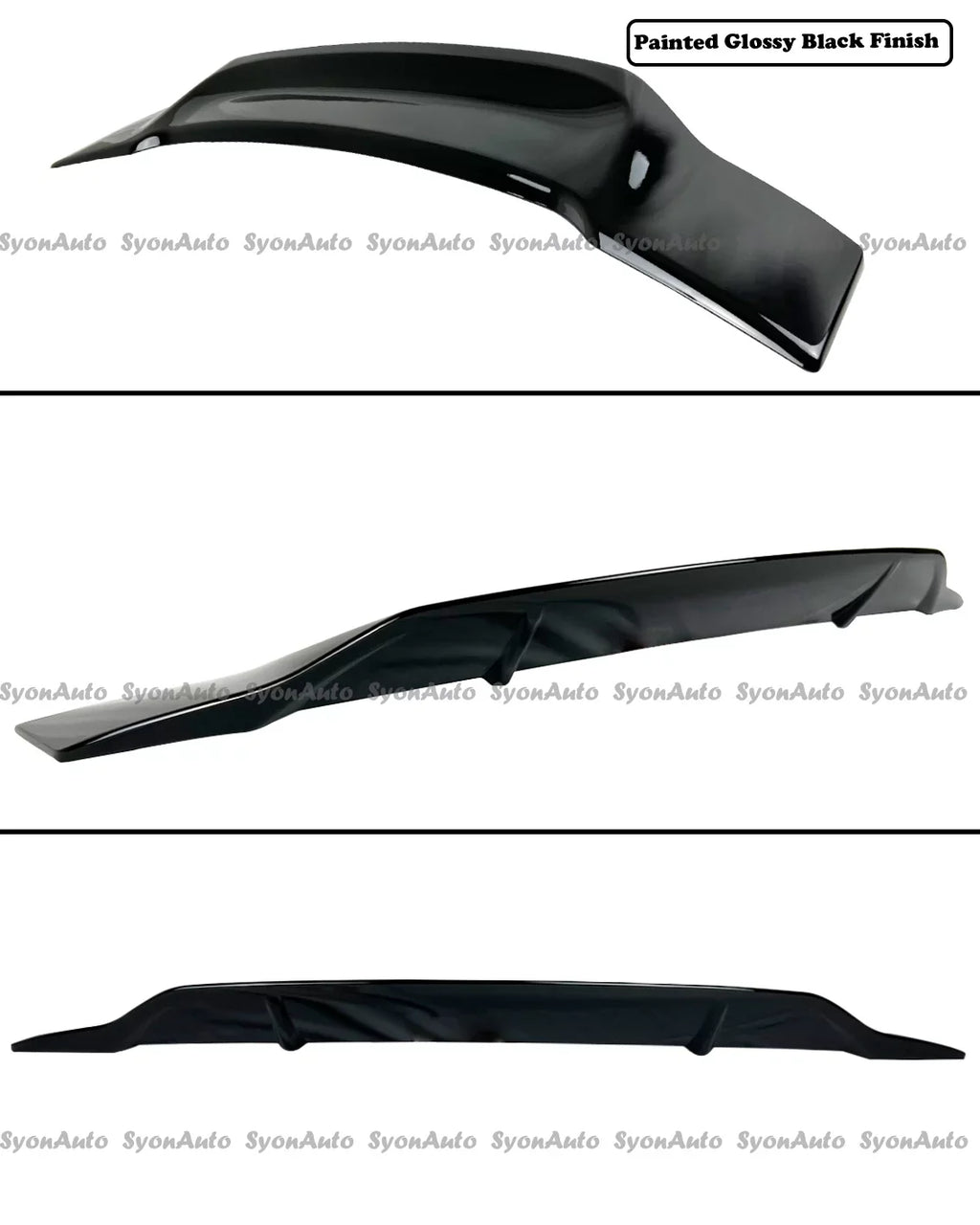 WING SEDAN design TRUNK GLOSSY RS HIGHKICK BLACK 2006-2011 SPOILER HONDA CIVIC FITS