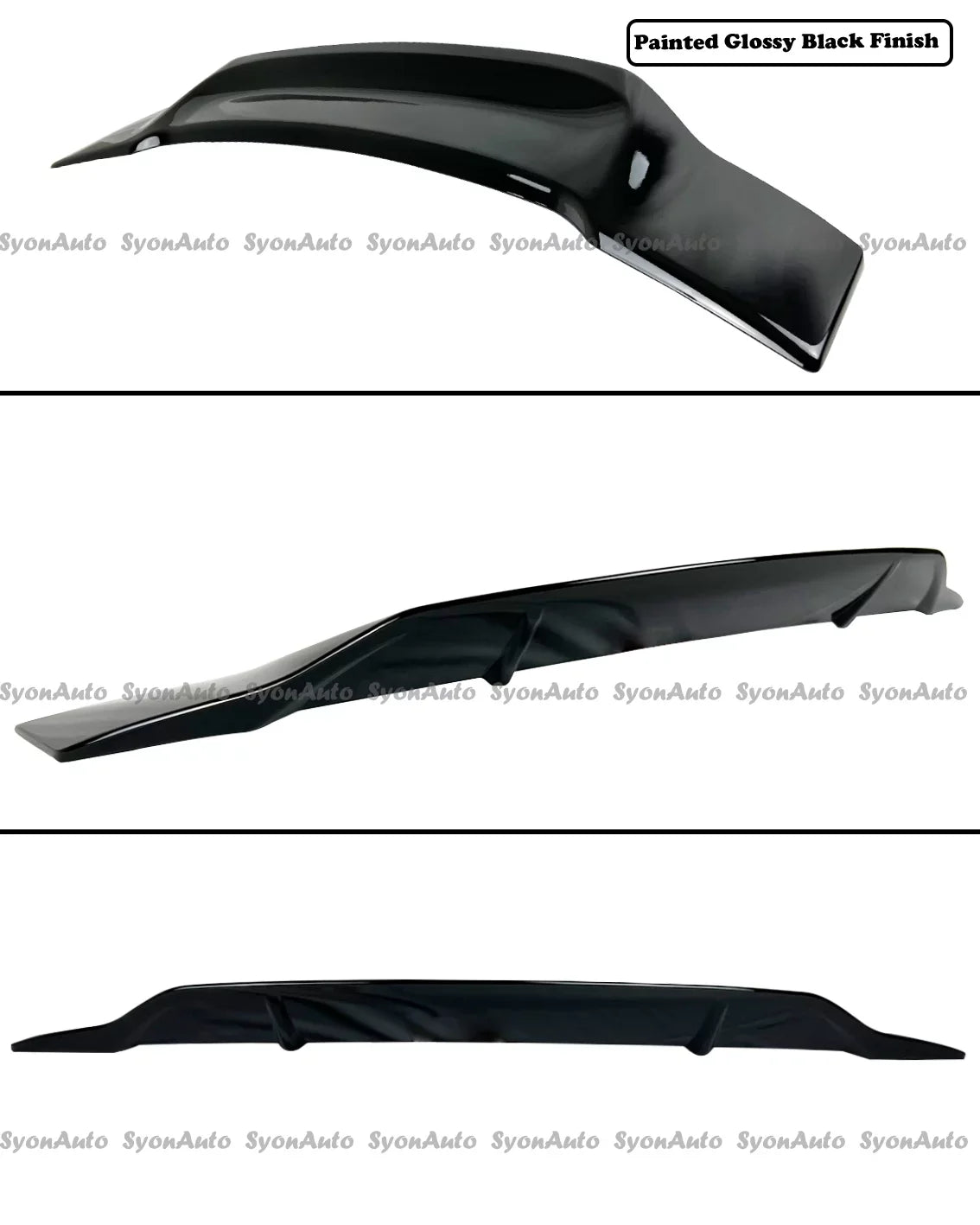 WING SEDAN design TRUNK GLOSSY RS HIGHKICK BLACK 2006-2011 SPOILER HONDA CIVIC FITS