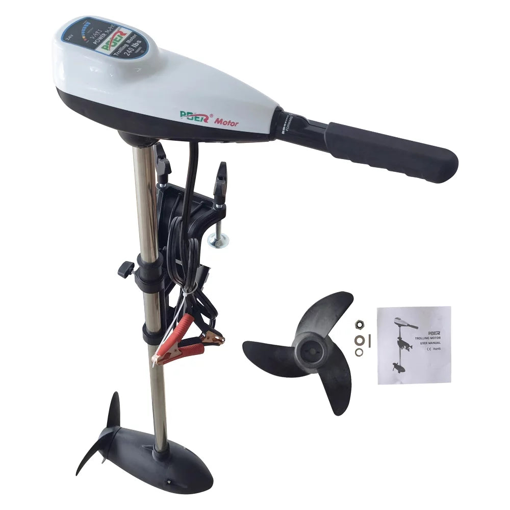Outboard PreAsion Outboard 240lbs Motor Engine 24V Trolling Motor Electric Saltwater Electric Thrust