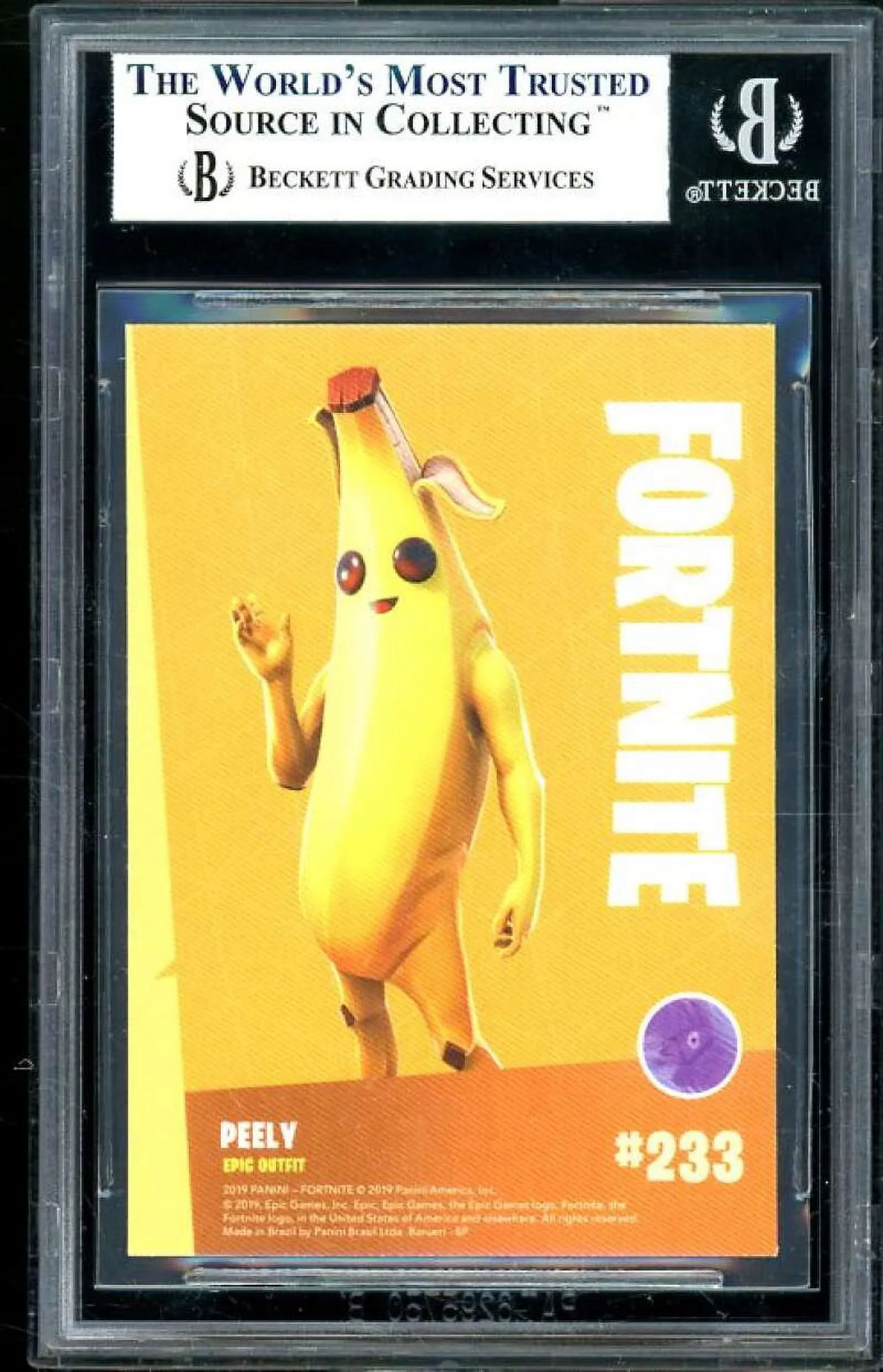 Peely 1 Series Holofoil Brazilian Fortnite #233 2019