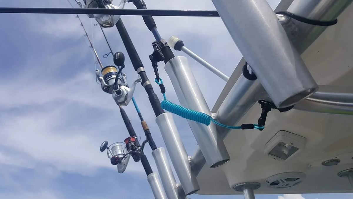 Strap, Fishing Boat or Stakeout PROYAKER Dual Paddle Hobie Rails or H-Rail for Rod, Pole