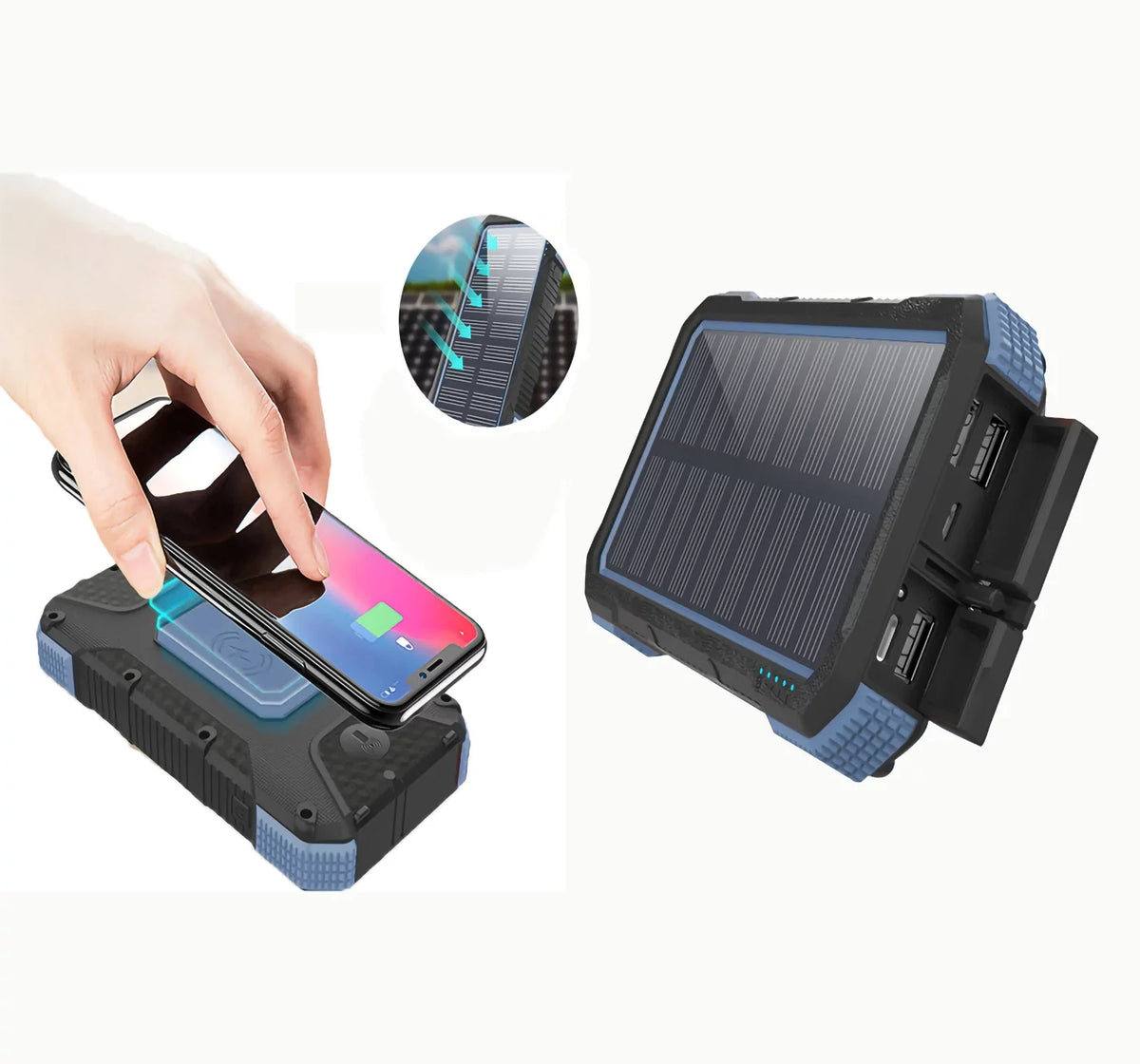 Charging exterior 26800mAh Solar Portable Charger Wireless Bank Powered Power