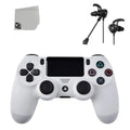 New With Wireless with White AXTION Like 4 Earbuds PlayStation - BOLT - DualShock Blue Bundle Controller