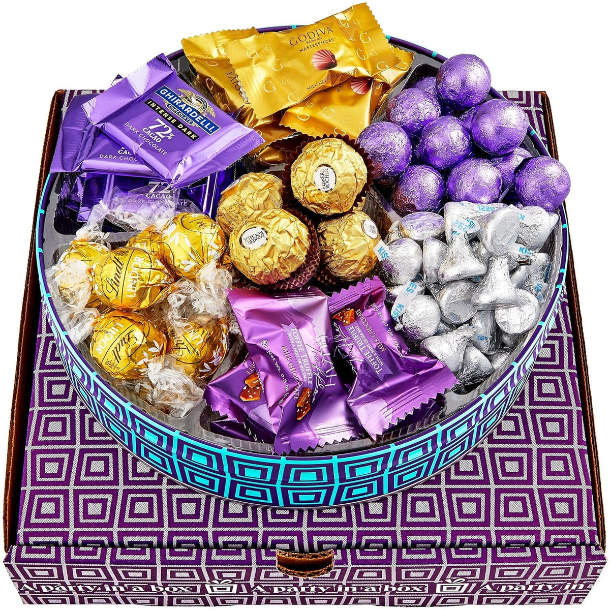 Gift Chocolate | event™️ Chocolate Luxury Kisses, | Men, Godiva Variety Christmas | Hershey Brand Women Chocolate Chocolate, Gift Includes By Basket Gourmet Pack Box On for Tin- Assorted Gifts Ghir