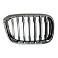 XLine / Aftermarket fits X3::With Black New Silver without Fit 51137478670 M Package Chrome 2018-2021 / Passenger Grille Premium and Side