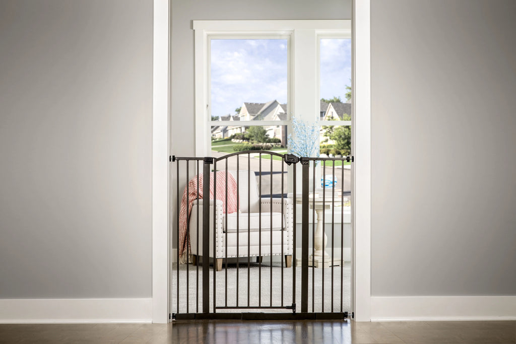 Gate, Baby Bronze Gate Safety to Décor Baby Age Extra 6 Months, Group Tall Regalo Arched 24