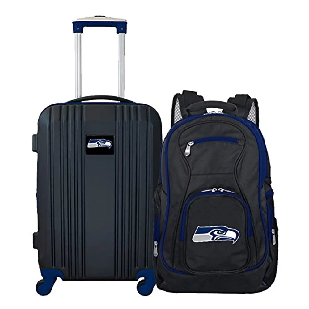 2-Piece Backpack Seattle NFL Set and Seahawks Luggage