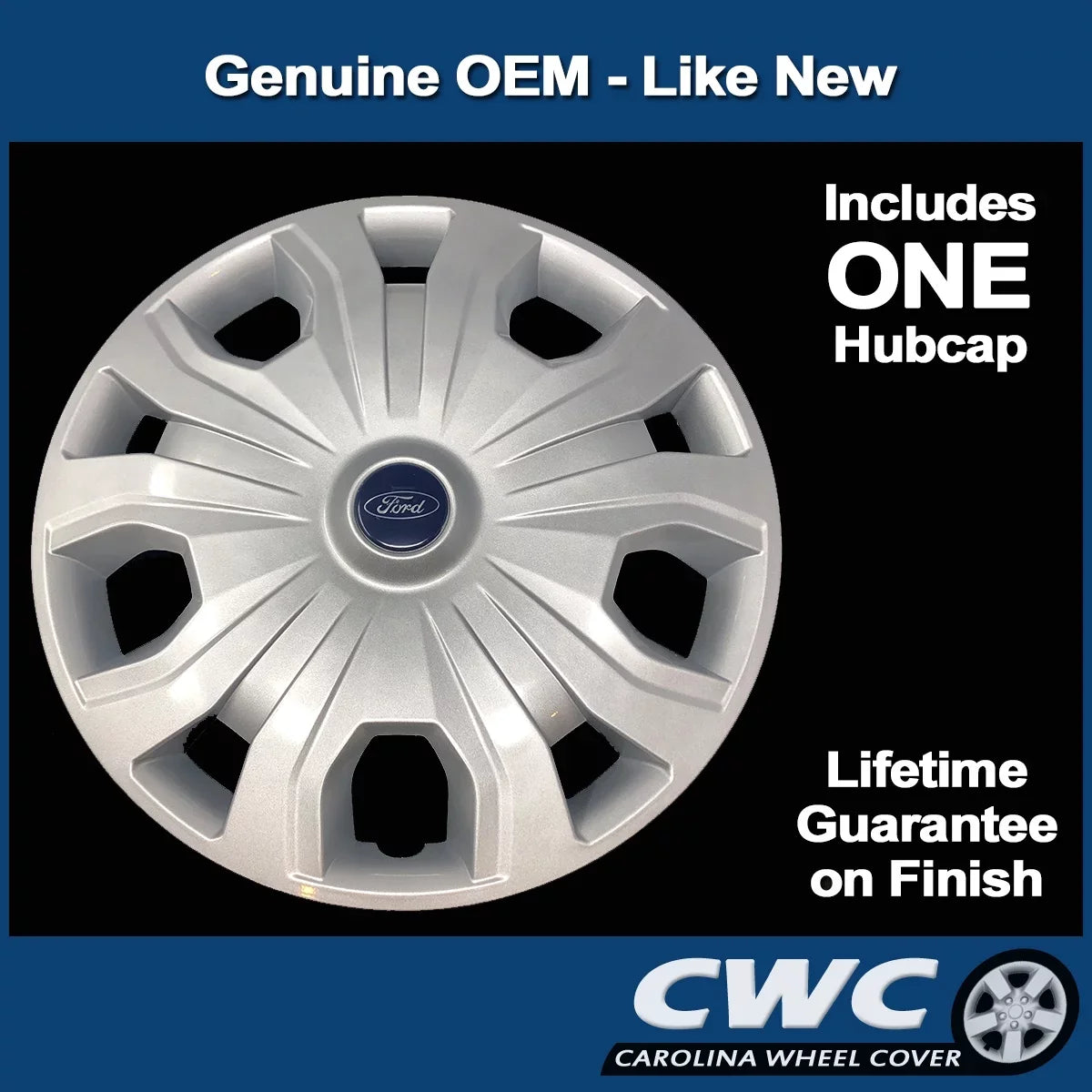 Single New Genuine Wheel 16in Hubcap Professionally - Transit Like - OEM Cover 2019-2022 Fits Replacement Connect Refinished