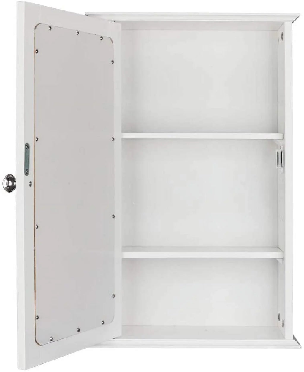 with Shelves BSL Door Cabinet and Storage White Medicine 2 Cabinet Mount Bathroom Wall Mirrored Organizer Adjustable Single