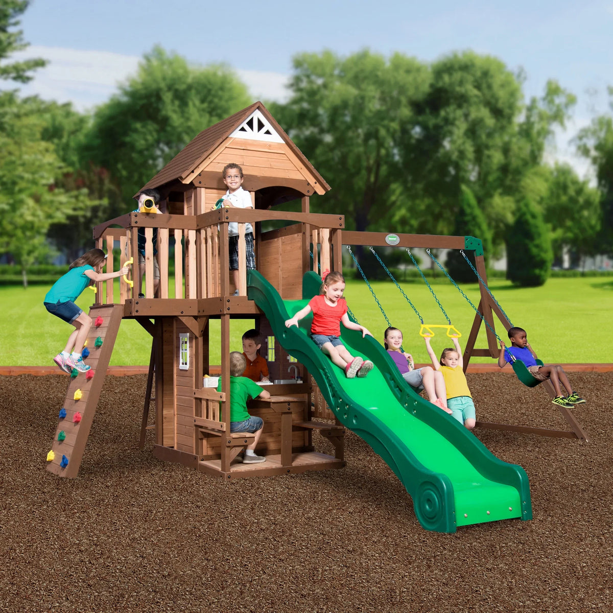 Swing Set Discovery Backyard Mount Triumph