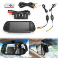 Rear Kit Monitor Rear IR Night Camera + View Car 7" View Mirror Wireless