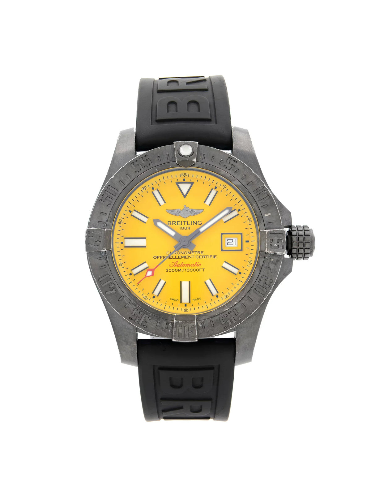 Avenger Steel Seawolf Watch Mens II Black M17331E2/I530-153S Breitling Automatic
