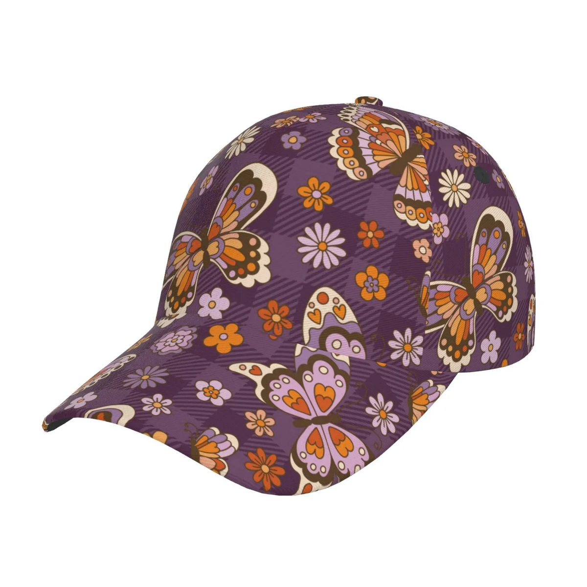 Adjustable Activities Butterflys) Seasons dimension and Cap Running for Plaid Workouts exterior Baseball Dad and Balery All Hat(Buffalo