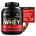 71 Gold 5 Optimum Protein 100% lb, Powder, Whey Nutrition, Coffee, Servings Standard