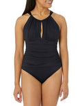 Neck Women's Piece Swimsuit La Goddess One High Keyhole Blanca Island