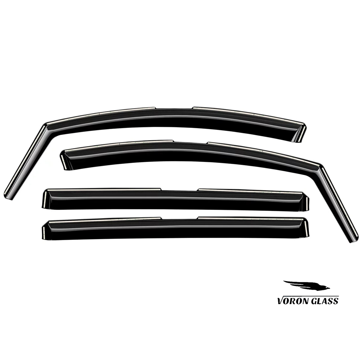 Voron 200262 Odyssey Visors, Vent Deflectors, 2018-2024, Window Rain in-Channel Guards Glass Pieces - Durable 4 Window for Extra Honda