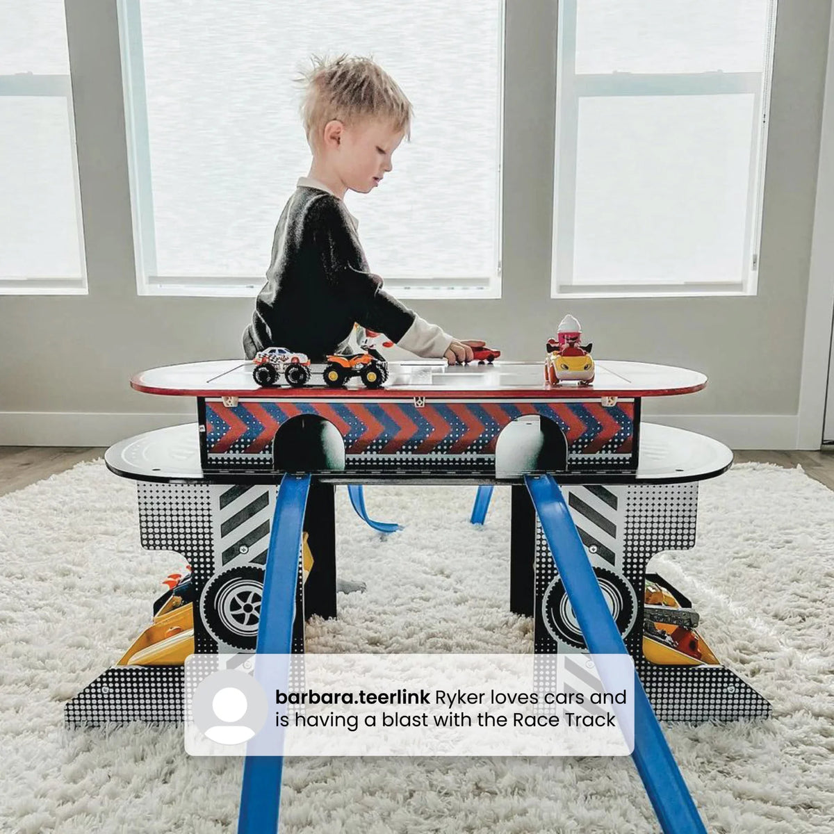 Children Race Toy Activity for Play Track Kids Delta Table and