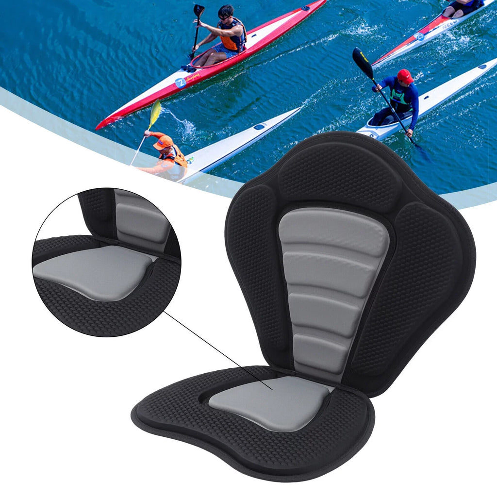 Seat Padded Seat Rafting, Storage Seat Deluxe Canoe Backpack Bag Storage Kayak Adjustable Kayaking, Boat Adjustable Backrest with Kayak Bag Canoeing, for Padded Detachable Drifting, Fishing