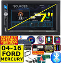 KIT, RADIO CAR DASH INCLUDING PKG. STEREO HARNESS, WHEN INSTALLATION TOUCHSCREEN ANTENNA HARDWARE ADAPTER SPECIFIC FITS USB/BLUETOOTH WIRE INCLUDES AM/FM REQIRED. VEHICLE AND MURCURY