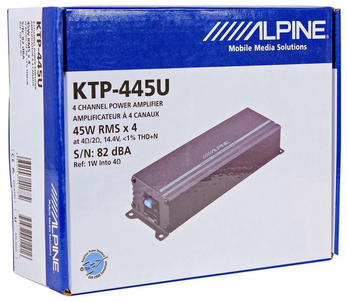 '- - amplifier Alpine Car KTP-445U Pack - Power - external 4-channel