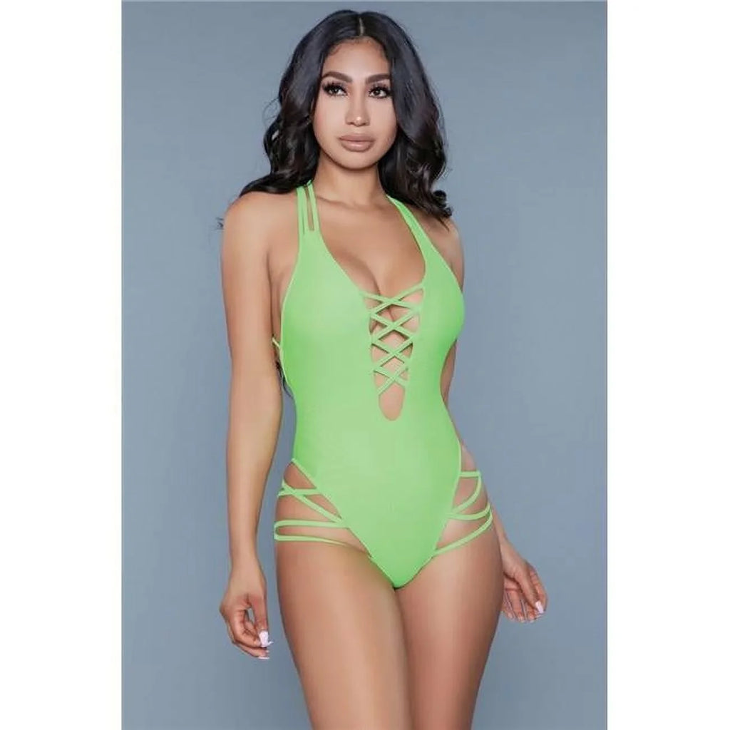 Lime Large Womens Amaya - BeWicked Extra Swimsuit, 1977
