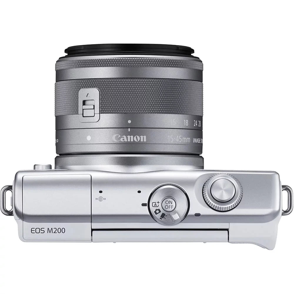 Mirrorless with Canon Lens M200 15-45mm More Camera EOS + (3700C009) Digital
