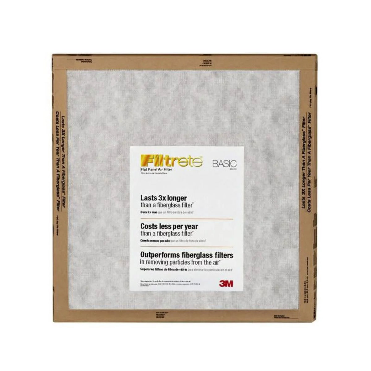 x 25" 1" Panel 16" x Air 2-Pack Flat FIlter Filtrete
