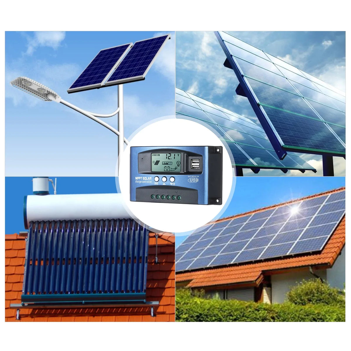 USB Dual Solar Output Output Dual Dazzduo 5V/2A Screen Solar USB LCD USB USB USB Dual Solar Identification 5V/2A Dual Controller,Dual 5V/2A Screen 12V/24V