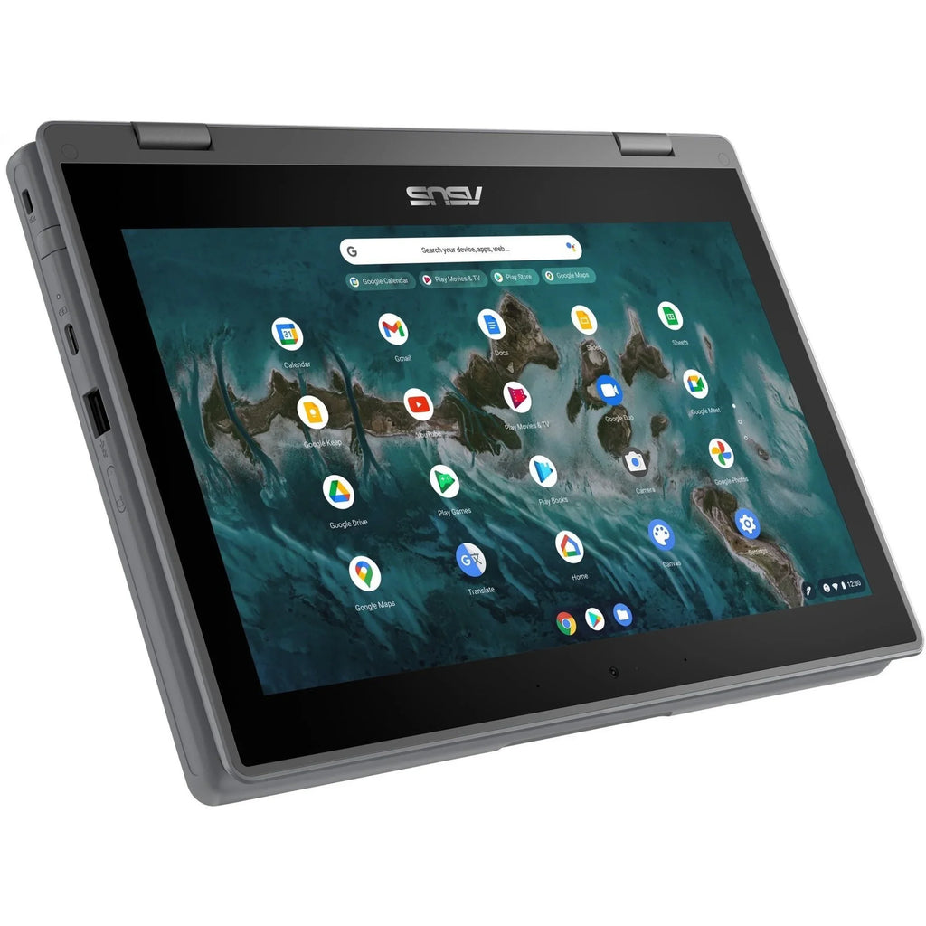 SSD, 11.6" Flip Celeron Asus Chromebook CR1100FKA-YZ184T 64GB N5100, ChromeOS, Touchscreen, Intel