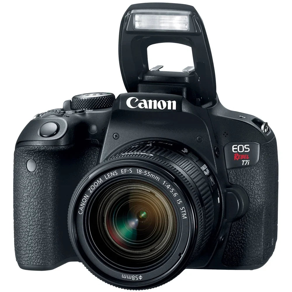 Memory 18-55mm Flash Lens EOS T7i/800D Rebel Kit with Canon & Camera DSLR