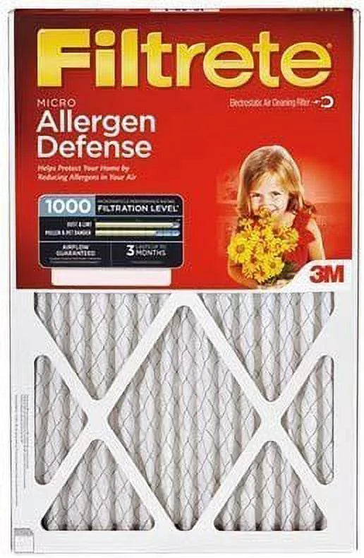 Allergen Micro Defense Red Filter, Pleated, 16x25x1-In., 2-Pk. Air