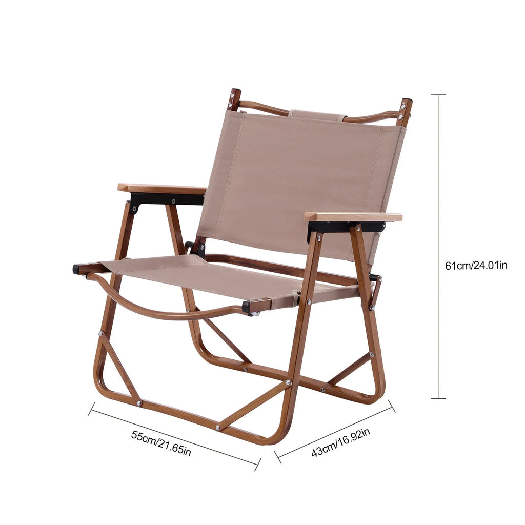 Folding Camping Chair Fabric 600D for Oxford Portable Alloy Hiking Park Aluminum