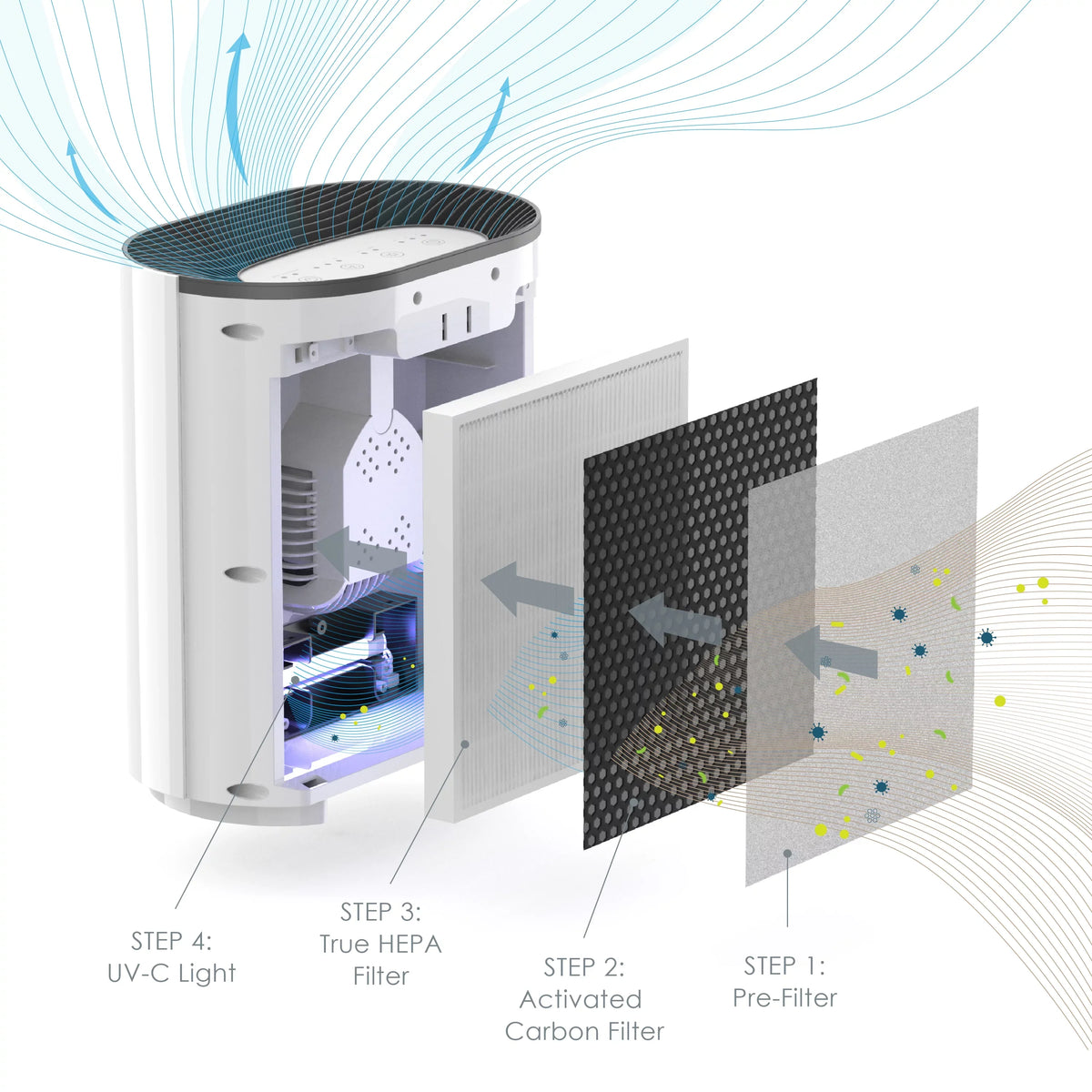Zone Pure 3-in-1 True Purifier Enrichment HEPA Air